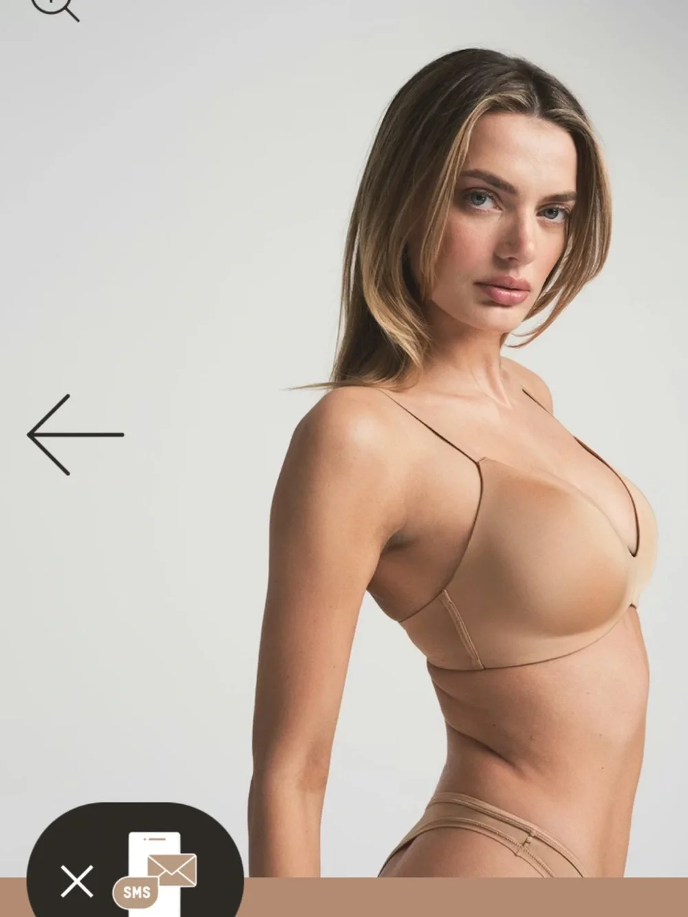 SKIMS Nude Seamless Wireless Bra - Picture 2 of 3